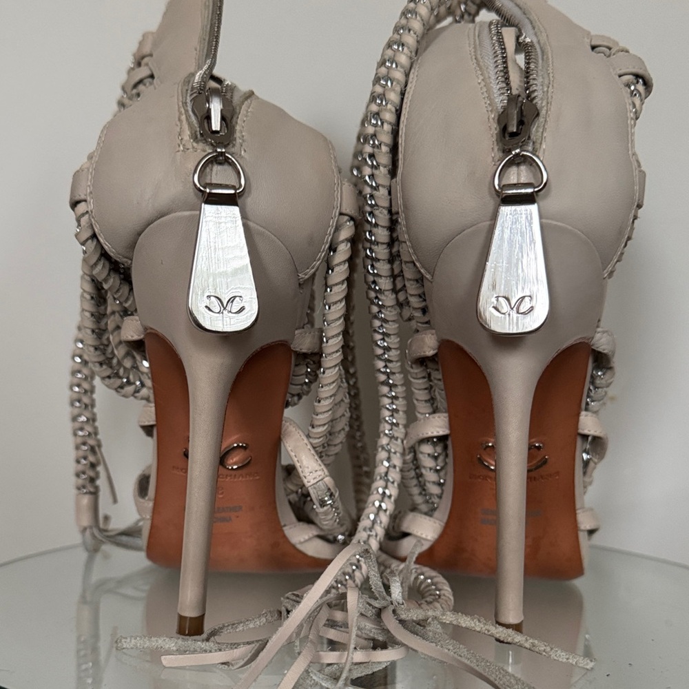 Monika Chiang Imena Cashmere Suede Sandal - Picture 5 of 8